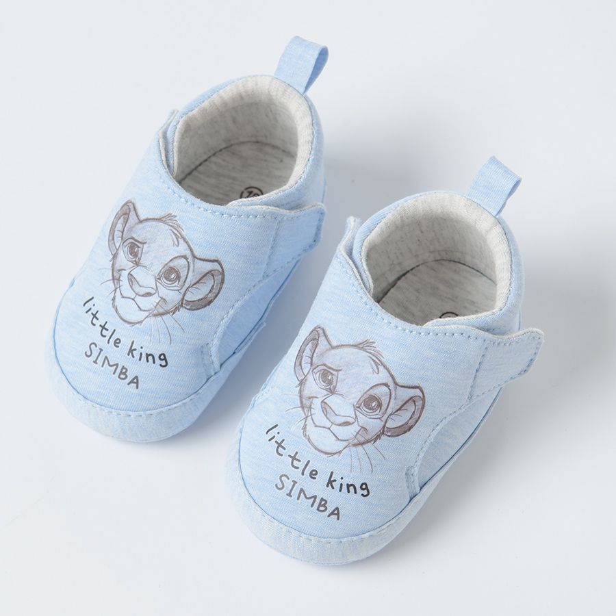 The Lion King light blue newborn slippers