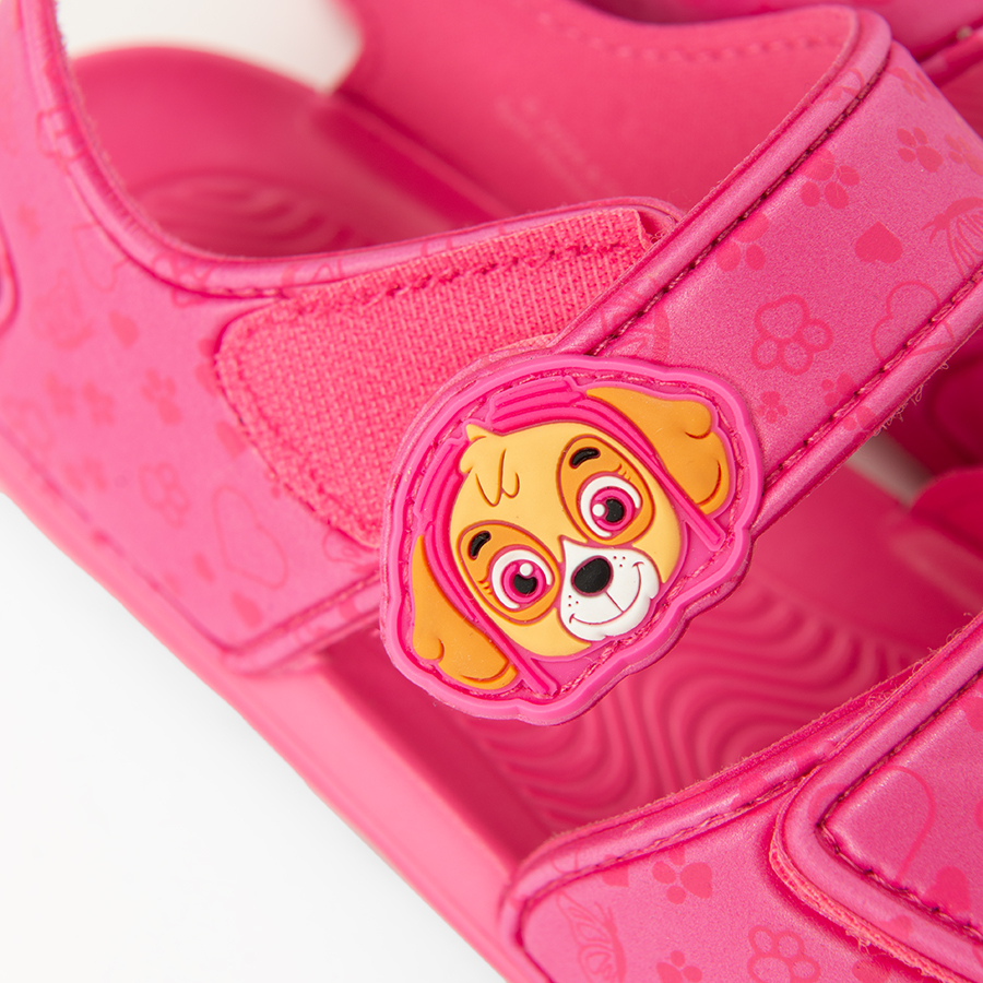 Σανδάλια φούξια με στάμπα PAW PATROL