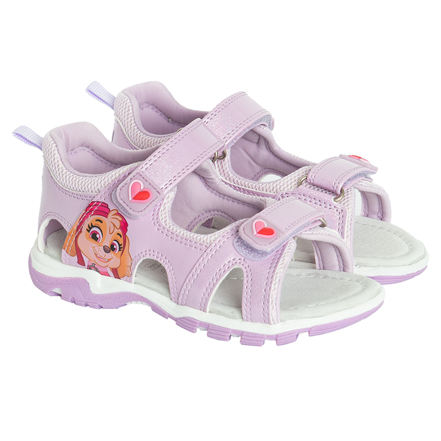 Πέδιλο λιλά με βέλκρο PAW PATROL