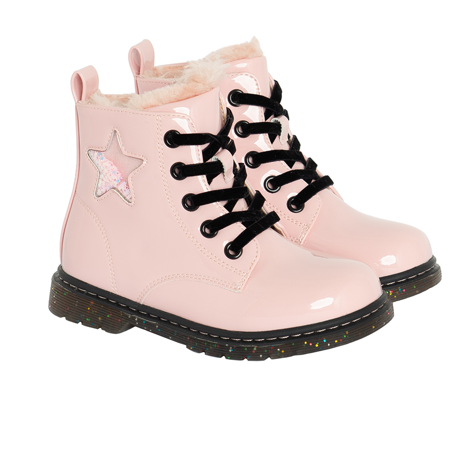 Pink boots with star