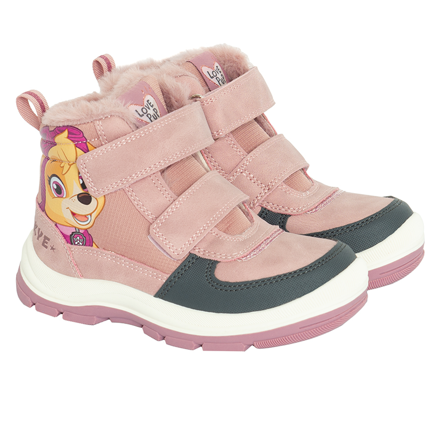 Μποτάκια σομόν με βέλκρο PAW PATROL