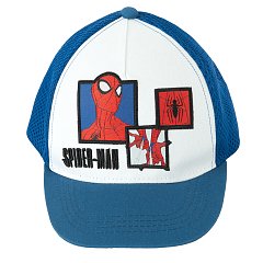 Καπέλο jockey λευκό και μπλε με στάμπα SPIDERMAN